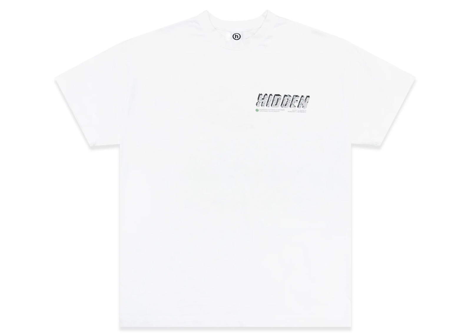 slide 2 - Hidden × Daniel Arsham White Eroded Tee